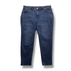 J Jill Authentic Fit Slim Ankle Jeans Womens 18 ALTERED‎ Mid Rise